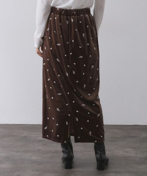 OPAQUE.CLIP / オペーク ドット クリップ ロング・マキシ丈スカート | ベロアナロースカート/セットアップ対応可【洗濯機OK】 | 詳細21