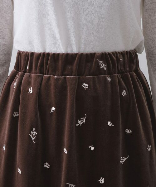 OPAQUE.CLIP / オペーク ドット クリップ ロング・マキシ丈スカート | ベロアナロースカート/セットアップ対応可【洗濯機OK】 | 詳細23