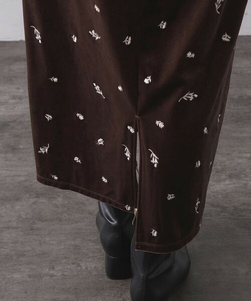 OPAQUE.CLIP / オペーク ドット クリップ ロング・マキシ丈スカート | ベロアナロースカート/セットアップ対応可【洗濯機OK】 | 詳細25