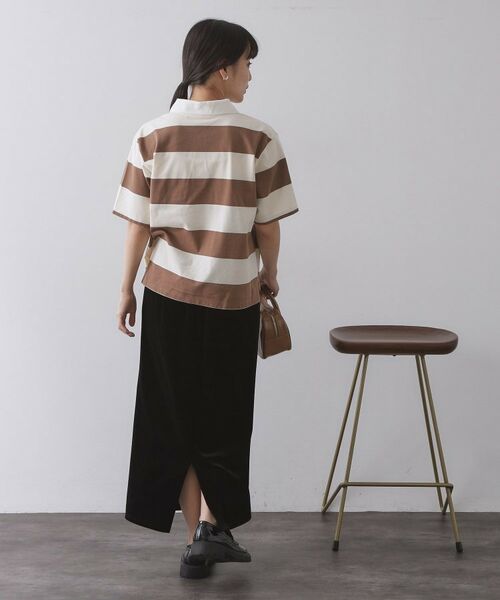 OPAQUE.CLIP / オペーク ドット クリップ ロング・マキシ丈スカート | ベロアナロースカート/セットアップ対応可【洗濯機OK】 | 詳細3