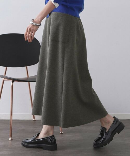OPAQUE.CLIP / オペーク ドット クリップ ロング・マキシ丈スカート | ウールライクフレアスカート【洗濯機OK】 | 詳細23