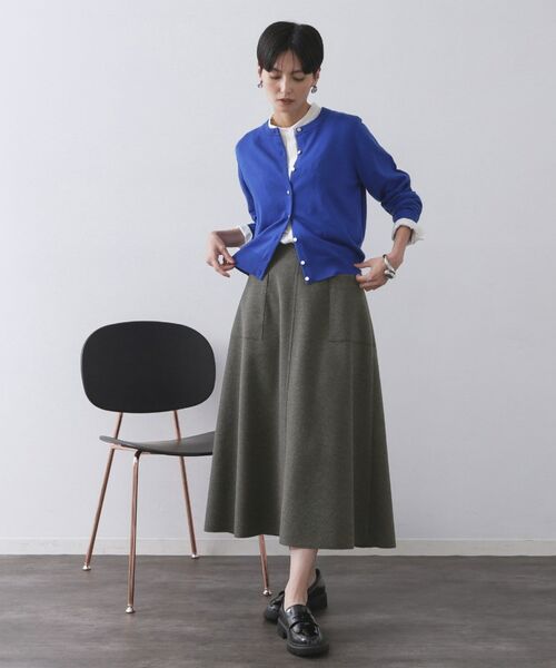 OPAQUE.CLIP / オペーク ドット クリップ ロング・マキシ丈スカート | ウールライクフレアスカート【洗濯機OK】 | 詳細24