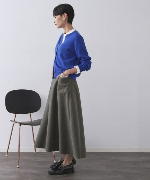 OPAQUE.CLIP / オペーク ドット クリップ ロング・マキシ丈スカート | ウールライクフレアスカート【洗濯機OK】 | 詳細25