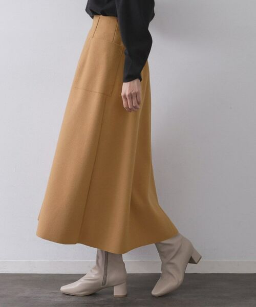 OPAQUE.CLIP / オペーク ドット クリップ ロング・マキシ丈スカート | ウールライクフレアスカート【洗濯機OK】 | 詳細28