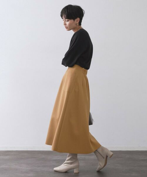 OPAQUE.CLIP / オペーク ドット クリップ ロング・マキシ丈スカート | ウールライクフレアスカート【洗濯機OK】 | 詳細29