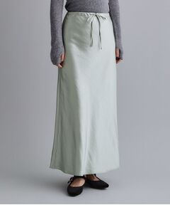 OPAQUE.CLIP / オペーク ドット クリップ ロング・マキシ丈スカート | 【es】サテンナローイージーロングスカート【洗濯機OK】