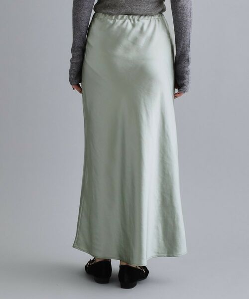 OPAQUE.CLIP / オペーク ドット クリップ ロング・マキシ丈スカート | 【es】サテンナローイージーロングスカート【洗濯機OK】 | 詳細11