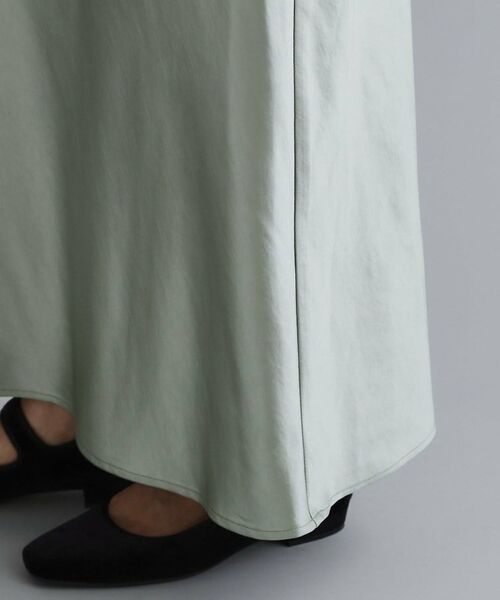 OPAQUE.CLIP / オペーク ドット クリップ ロング・マキシ丈スカート | 【es】サテンナローイージーロングスカート【洗濯機OK】 | 詳細13