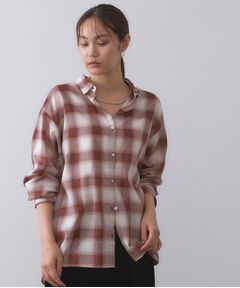 OPAQUE.CLIP / オペーク ドット クリップ シャツ・ブラウス | オンブレチェックシャツ【洗濯機洗い可】