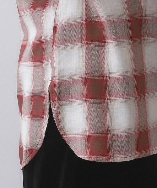 OPAQUE.CLIP / オペーク ドット クリップ シャツ・ブラウス | オンブレチェックシャツ【洗濯機洗い可】 | 詳細14