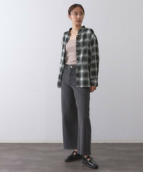 OPAQUE.CLIP / オペーク ドット クリップ シャツ・ブラウス | オンブレチェックシャツ【洗濯機洗い可】 | 詳細2
