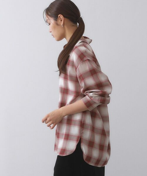 OPAQUE.CLIP / オペーク ドット クリップ シャツ・ブラウス | オンブレチェックシャツ【洗濯機洗い可】 | 詳細5