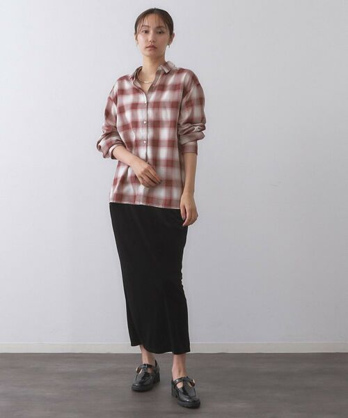 OPAQUE.CLIP / オペーク ドット クリップ シャツ・ブラウス | オンブレチェックシャツ【洗濯機洗い可】 | 詳細6