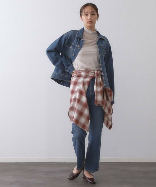 OPAQUE.CLIP / オペーク ドット クリップ シャツ・ブラウス | オンブレチェックシャツ【洗濯機洗い可】 | 詳細7