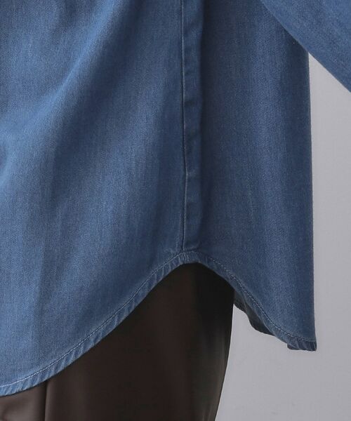 OPAQUE.CLIP / オペーク ドット クリップ シャツ・ブラウス | セルロース混デニムボウタイブラウス【洗濯機洗い可】 | 詳細16