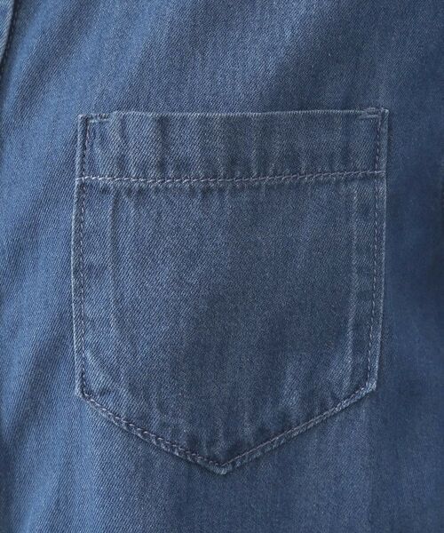 OPAQUE.CLIP / オペーク ドット クリップ シャツ・ブラウス | セルロース混デニムボウタイブラウス【洗濯機洗い可】 | 詳細5