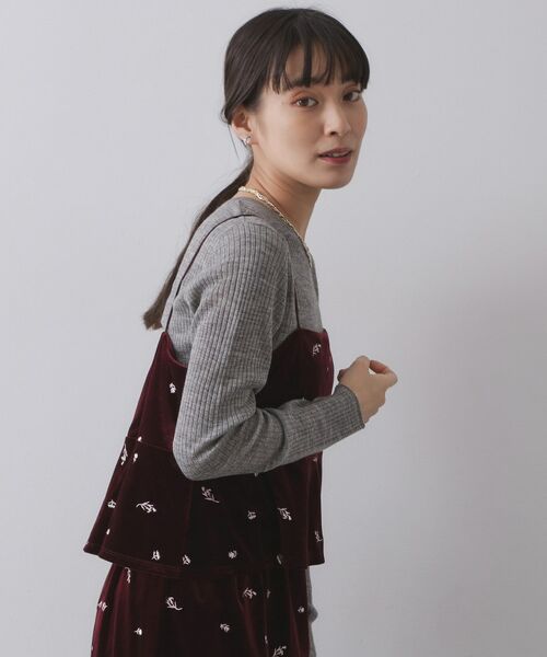 OPAQUE.CLIP / オペーク ドット クリップ シャツ・ブラウス | ベロアキャミ/セットアップ対応可【洗濯機OK】 | 詳細2