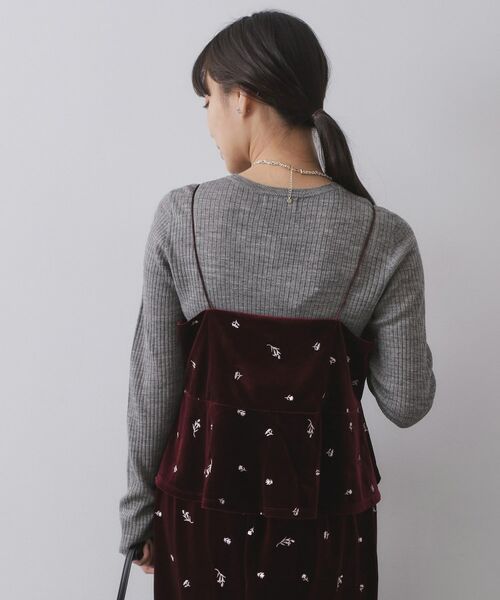 OPAQUE.CLIP / オペーク ドット クリップ シャツ・ブラウス | ベロアキャミ/セットアップ対応可【洗濯機OK】 | 詳細3