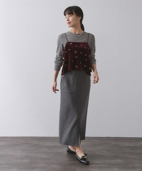 OPAQUE.CLIP / オペーク ドット クリップ シャツ・ブラウス | ベロアキャミ/セットアップ対応可【洗濯機OK】 | 詳細6