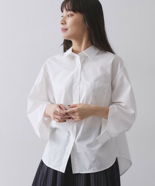 OPAQUE.CLIP / オペーク ドット クリップ シャツ・ブラウス | フォルムデザインシャツ【洗濯機OK】 | 詳細1