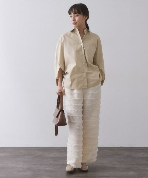 OPAQUE.CLIP / オペーク ドット クリップ シャツ・ブラウス | フォルムデザインシャツ【洗濯機OK】 | 詳細10