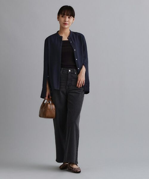 OPAQUE.CLIP / オペーク ドット クリップ シャツ・ブラウス | 【es】ブザム切替バンドカラーシャツブラウス【洗濯機OK/防シワ/UVケア/接触冷感】 | 詳細19