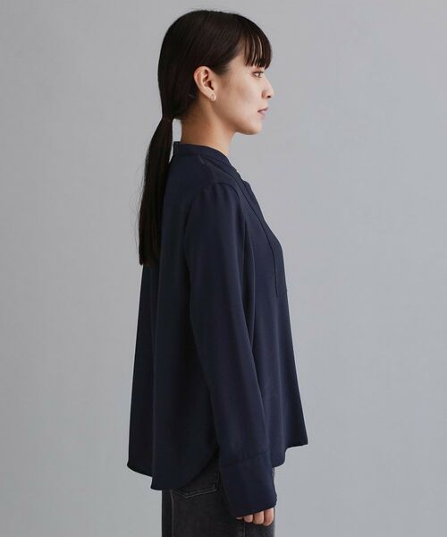 OPAQUE.CLIP / オペーク ドット クリップ シャツ・ブラウス | 【es】ブザム切替バンドカラーシャツブラウス【洗濯機OK/防シワ/UVケア/接触冷感】 | 詳細22