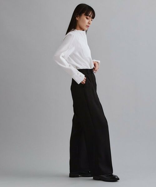 OPAQUE.CLIP / オペーク ドット クリップ シャツ・ブラウス | 【es】ブザム切替バンドカラーシャツブラウス【洗濯機OK/防シワ/UVケア/接触冷感】 | 詳細5