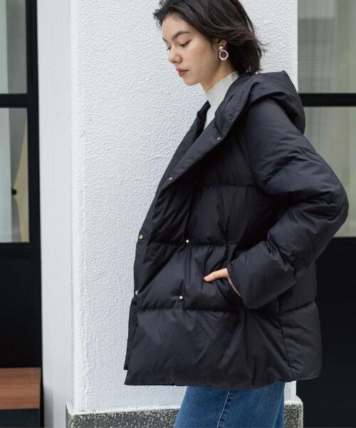 OPAQUE.CLIP / オペーク ドット クリップ ダウンジャケット・ベスト | 撥水フードミドルダウンコート【防風/抗菌防臭/洗濯機OK】《S～LL》 | 詳細13