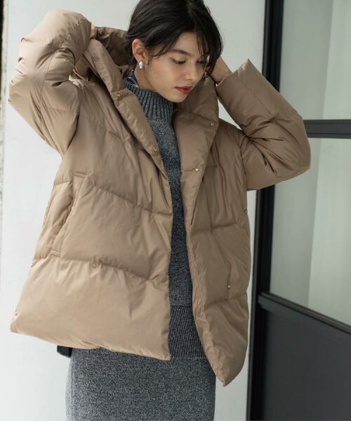 OPAQUE.CLIP / オペーク ドット クリップ ダウンジャケット・ベスト | 撥水フードミドルダウンコート【防風/抗菌防臭/洗濯機OK】《S～LL》 | 詳細17