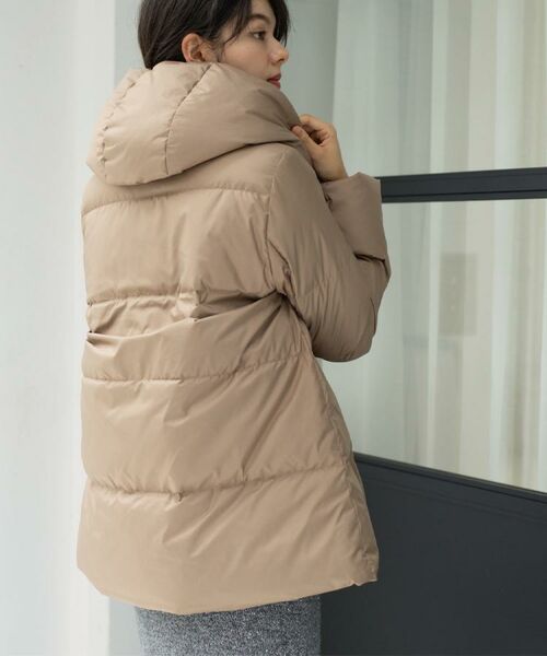 OPAQUE.CLIP / オペーク ドット クリップ ダウンジャケット・ベスト | 撥水フードミドルダウンコート【防風/抗菌防臭/洗濯機OK】《S～LL》 | 詳細22