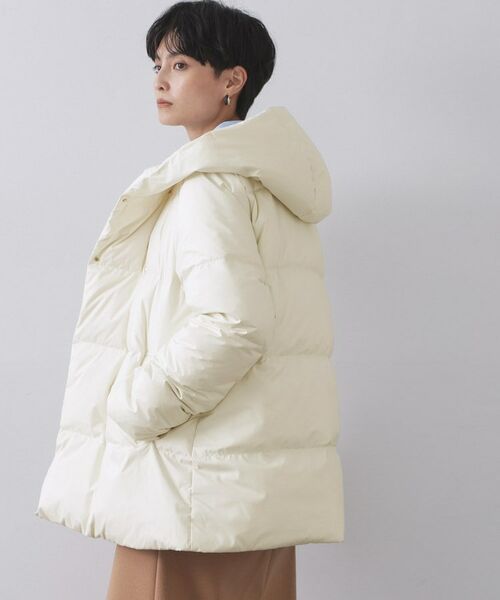 OPAQUE.CLIP / オペーク ドット クリップ ダウンジャケット・ベスト | 撥水フードミドルダウンコート【防風/抗菌防臭/洗濯機OK】《S～LL》 | 詳細23