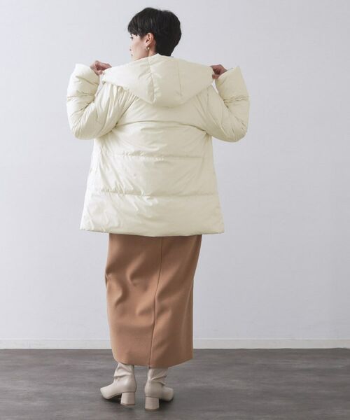 OPAQUE.CLIP / オペーク ドット クリップ ダウンジャケット・ベスト | 撥水フードミドルダウンコート【防風/抗菌防臭/洗濯機OK】《S～LL》 | 詳細25