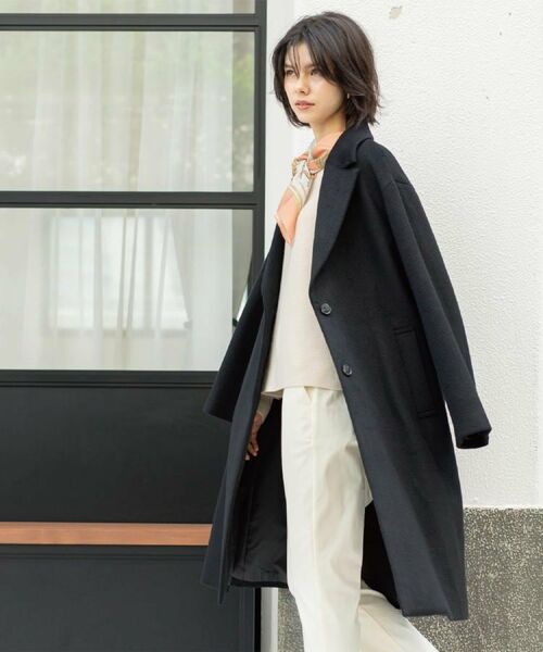 OPAQUE.CLIP / オペーク ドット クリップ その他アウター | カシミヤブレンドウールチェスターコート | 詳細4