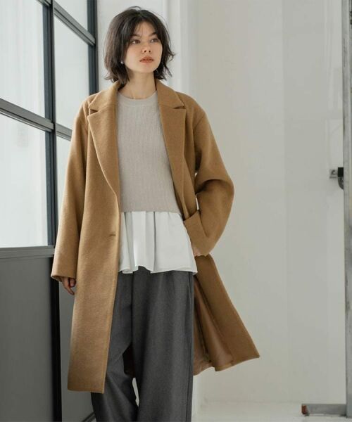 OPAQUE.CLIP / オペーク ドット クリップ その他アウター | カシミヤブレンドウールチェスターコート | 詳細6