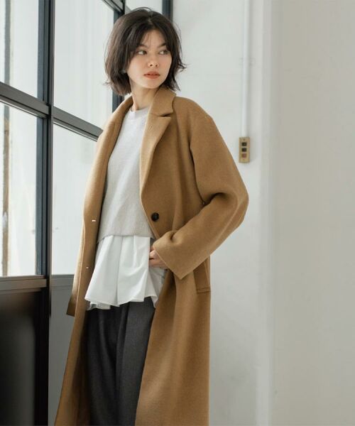 OPAQUE.CLIP / オペーク ドット クリップ その他アウター | カシミヤブレンドウールチェスターコート | 詳細7