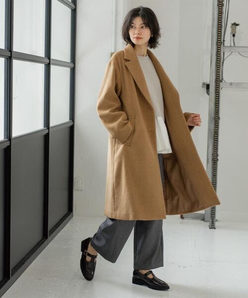 OPAQUE.CLIP / オペーク ドット クリップ その他アウター | カシミヤブレンドウールチェスターコート | 詳細8