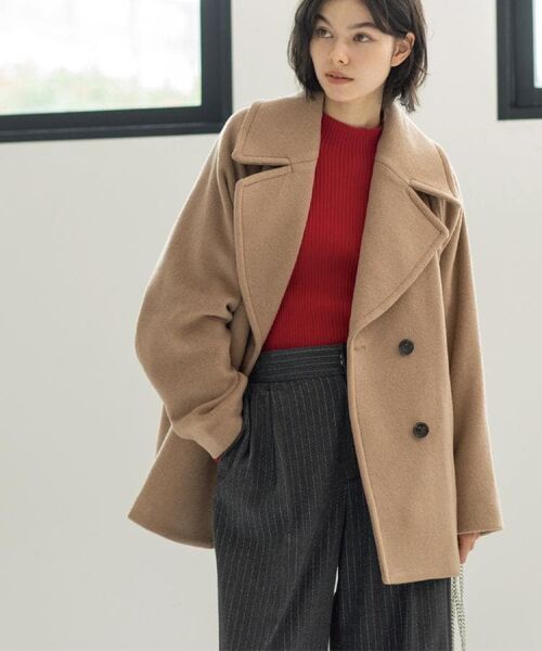 OPAQUE.CLIP / オペーク ドット クリップ ピーコート | カシミヤブレンドウールミドルピーコート | 詳細14