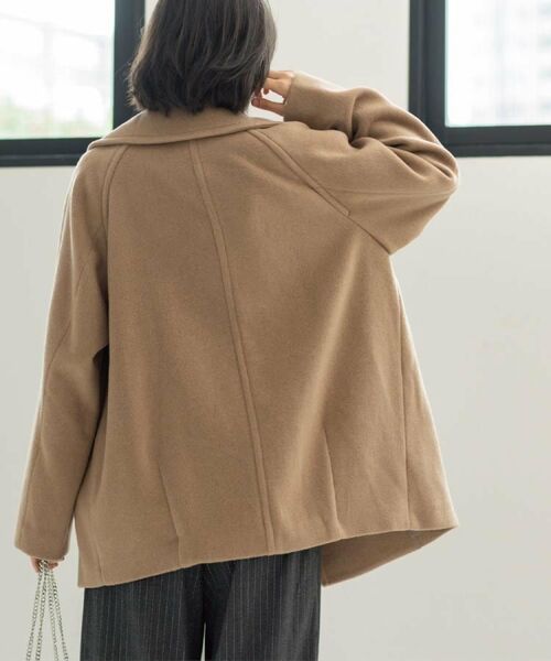 OPAQUE.CLIP / オペーク ドット クリップ ピーコート | カシミヤブレンドウールミドルピーコート | 詳細16