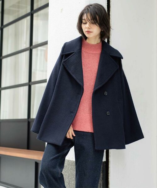 OPAQUE.CLIP / オペーク ドット クリップ ピーコート | カシミヤブレンドウールミドルピーコート | 詳細19