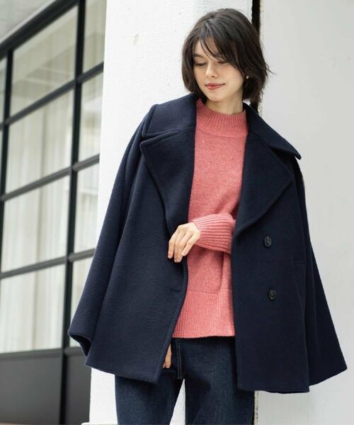 OPAQUE.CLIP / オペーク ドット クリップ ピーコート | カシミヤブレンドウールミドルピーコート | 詳細21