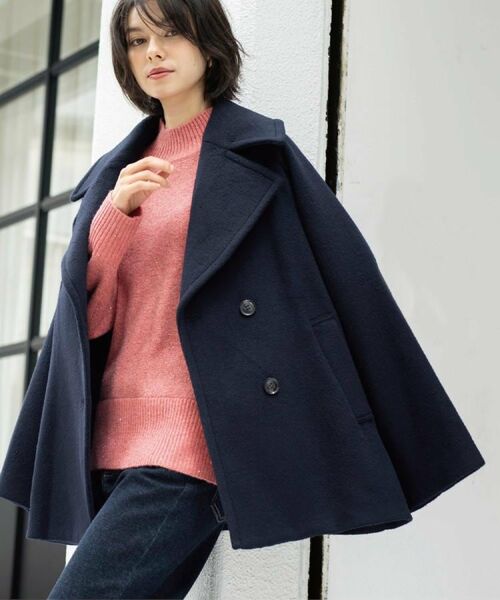 OPAQUE.CLIP / オペーク ドット クリップ ピーコート | カシミヤブレンドウールミドルピーコート | 詳細22