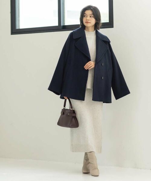 OPAQUE.CLIP / オペーク ドット クリップ ピーコート | カシミヤブレンドウールミドルピーコート | 詳細24