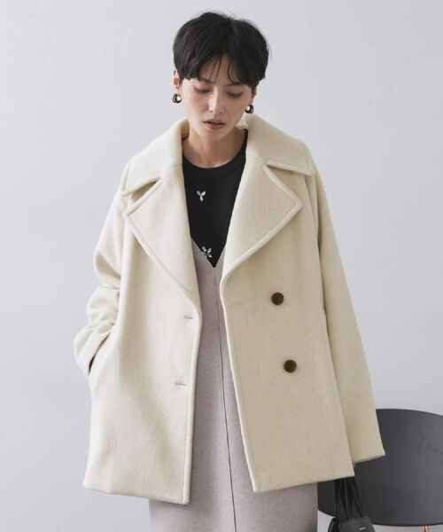 OPAQUE.CLIP / オペーク ドット クリップ ピーコート | カシミヤブレンドウールミドルピーコート | 詳細25
