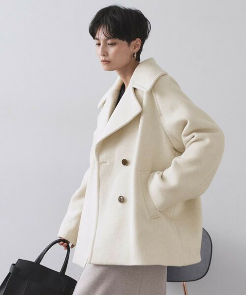 OPAQUE.CLIP / オペーク ドット クリップ ピーコート | カシミヤブレンドウールミドルピーコート | 詳細26