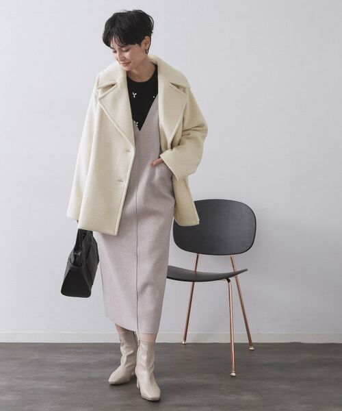 OPAQUE.CLIP / オペーク ドット クリップ ピーコート | カシミヤブレンドウールミドルピーコート | 詳細27