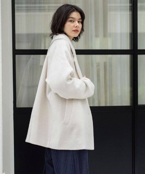 OPAQUE.CLIP / オペーク ドット クリップ ピーコート | カシミヤブレンドウールミドルピーコート | 詳細6