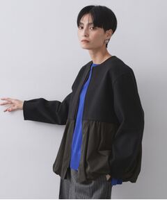 OPAQUE.CLIP / オペーク ドット クリップ その他アウター | ウールライクペプラムドッキングアウター【洗濯機洗い可】