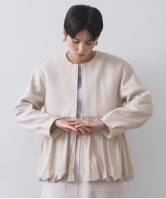 OPAQUE.CLIP / オペーク ドット クリップ その他アウター | ウールライクペプラムドッキングアウター【洗濯機洗い可】