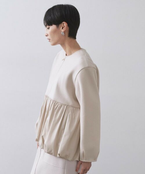 OPAQUE.CLIP / オペーク ドット クリップ その他アウター | ウールライクペプラムドッキングアウター【洗濯機洗い可】 | 詳細17